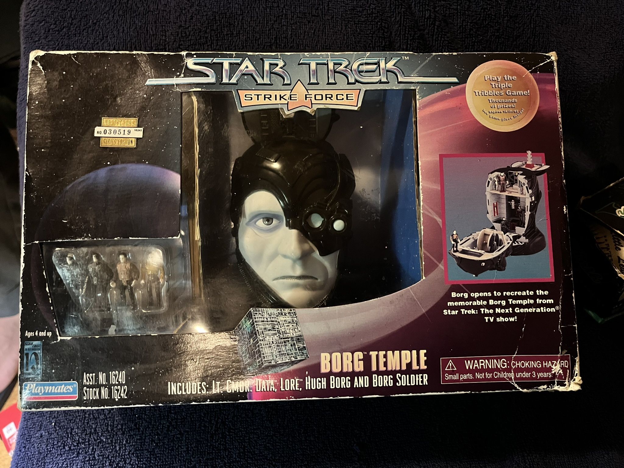 Star Trek Strike Force BORG TEMPLE Head Playset Playmates 1997 LIMITED MISB NEW New