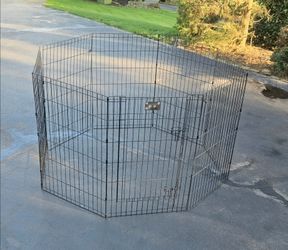 Pet Exercise Pen - 8 panels, Foldable Metal Dog Exercise Pen, Puppy Fence for Small Animals