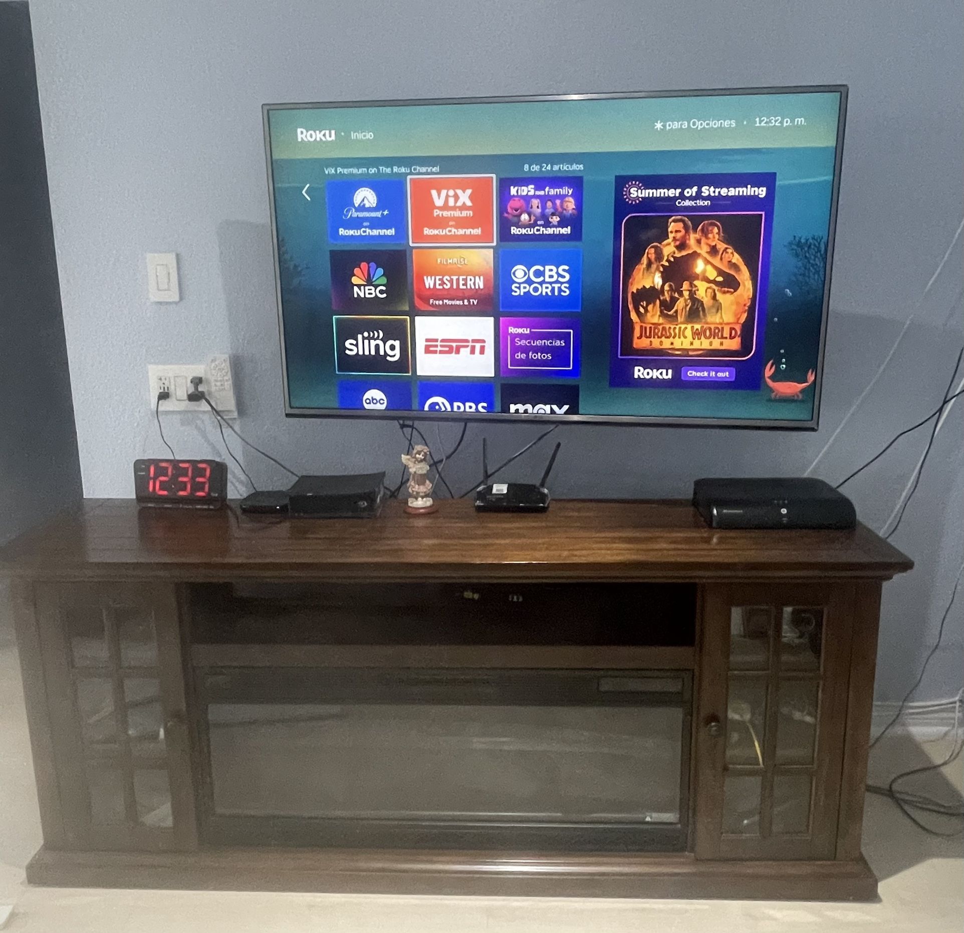 ELECTRIC FIREPLACE TV STAND