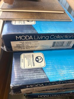 5 boxes of vinyl flooring