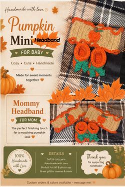 🎃 Pumpkin Mommy & Mini Matching Set 🍂