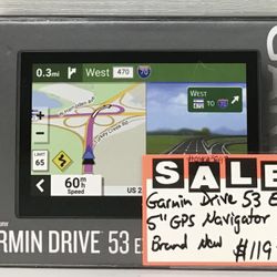 Garmin Drive 53 EX 5” GPS Navigator Bran New 