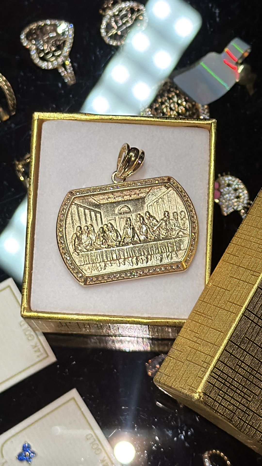 14k Gold Last Supper Pendant