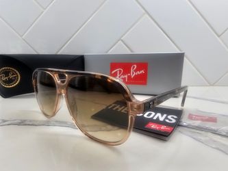 NEW Ray-Ban BILL RB2198 60mm Pilot Sunglasses Havana Brown Gradient Lens Unisex