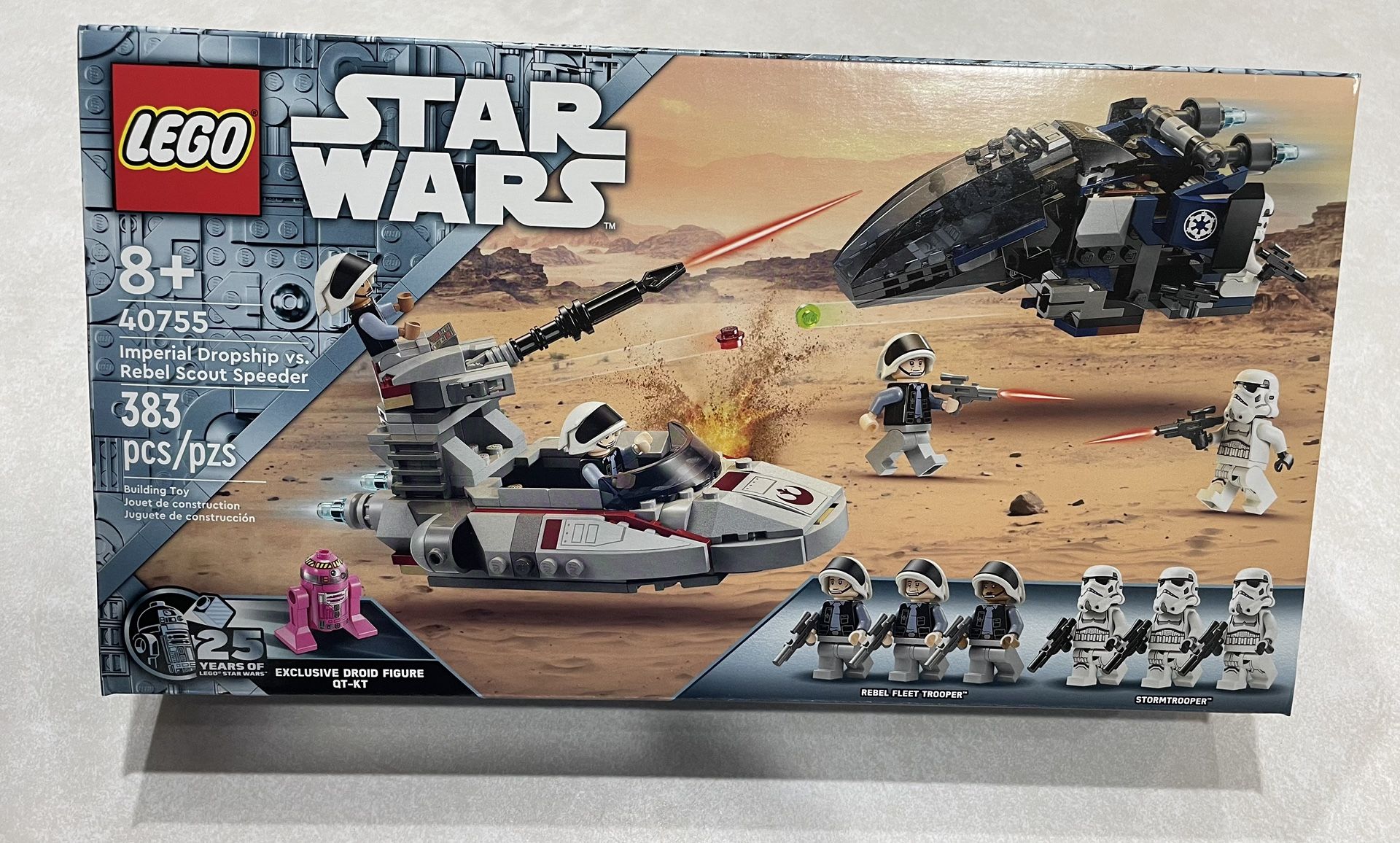 Lego Imperial Dropship vs. Rebel Scout Speeder