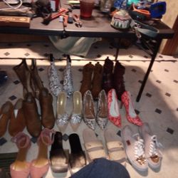 Heels , Sandles, An Boots. 