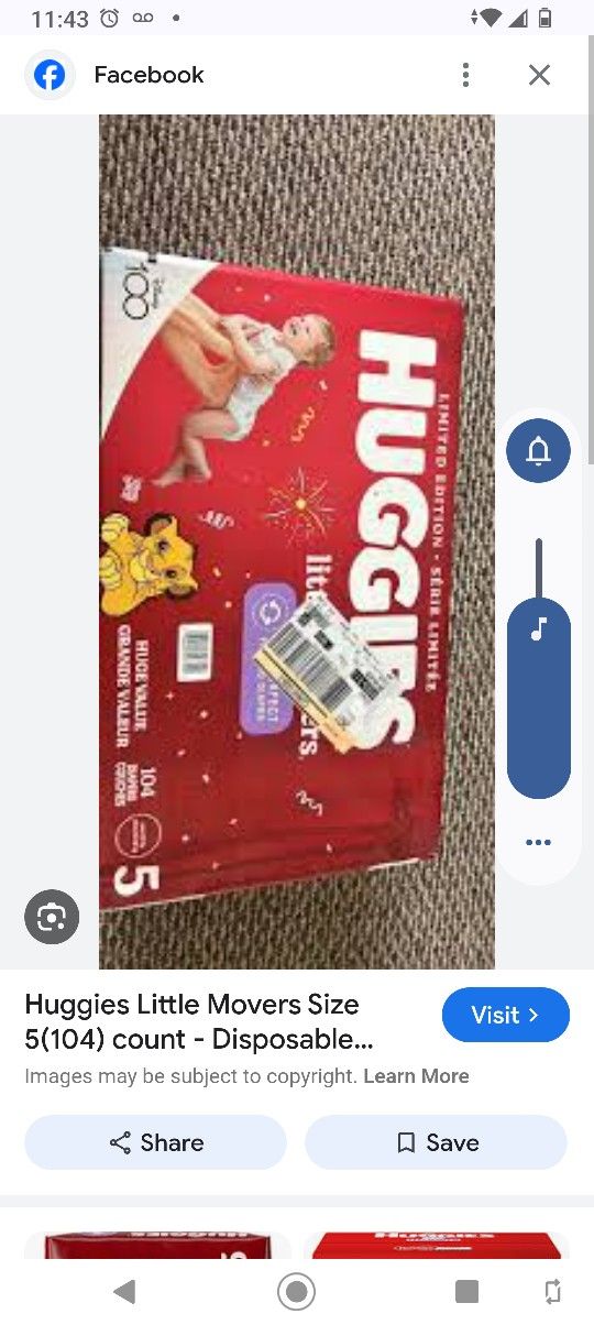 Huggies Sizes 5,6,7