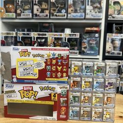 COMPLETE POKEMON MULTIPACK BITTY FUNKO POP SET W/ ALL 4 (HYPER) RARE CHASES