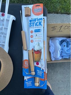 Camp fire cooking stick