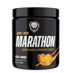 Marathon, Advanced Amino + Preworkout Formula, Peach Mango