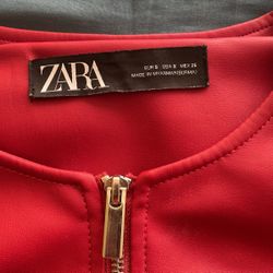 Zara S Red Designed Jacket 