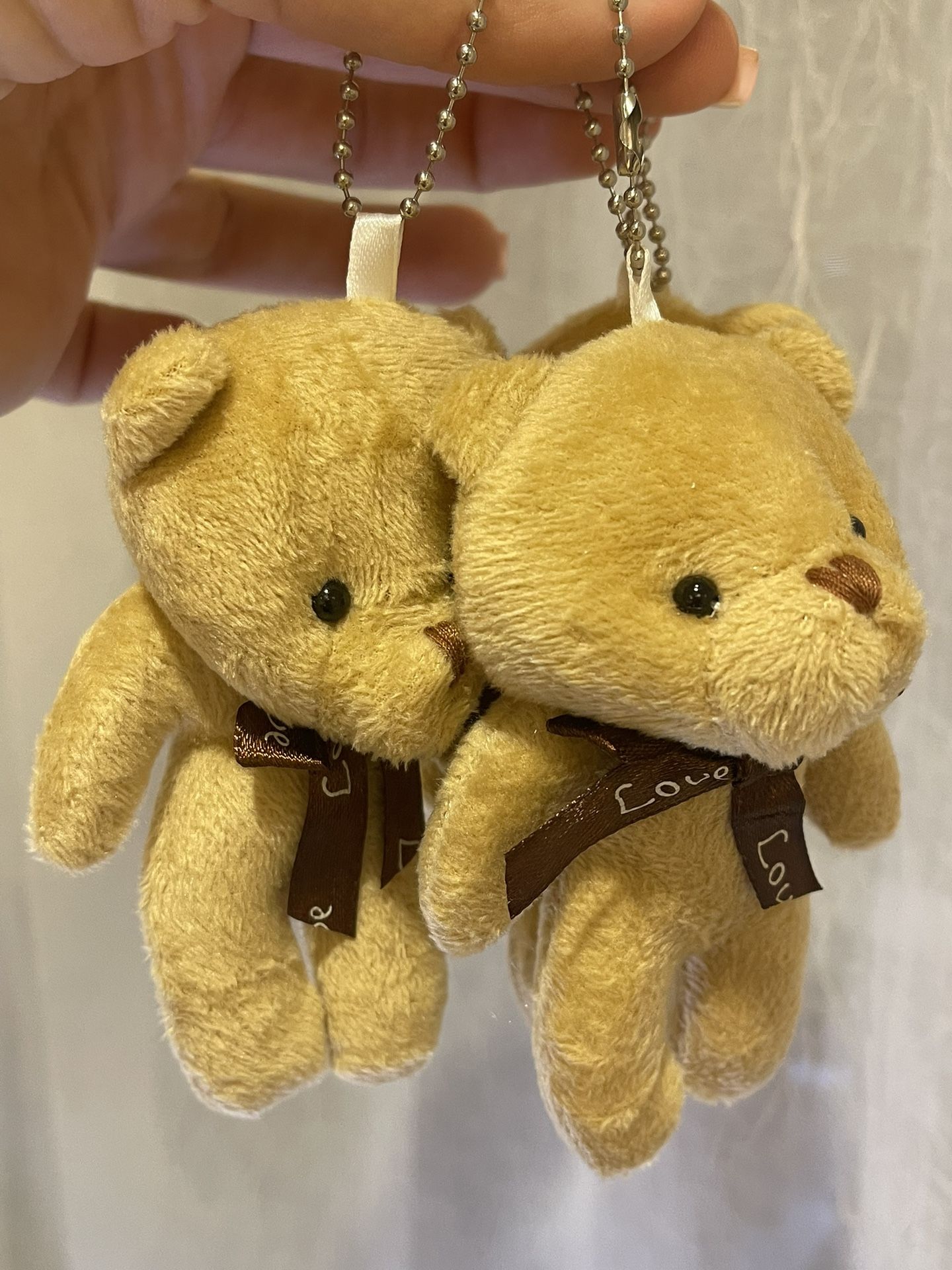 24 Pcs Teddy Bears Small Plush Toys 4.7in Height Light Brown Set Favors Birthday Baby Shower Wedding Flowers Bouquets