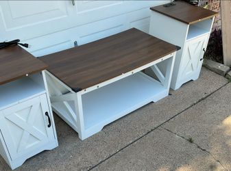 Brand new Coffee table and two end tables
