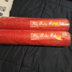 New 2 Rolls Of Poly Burlap Mesh