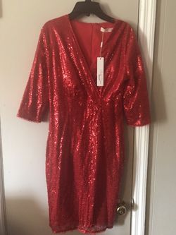 Red Sequin Dress Small 