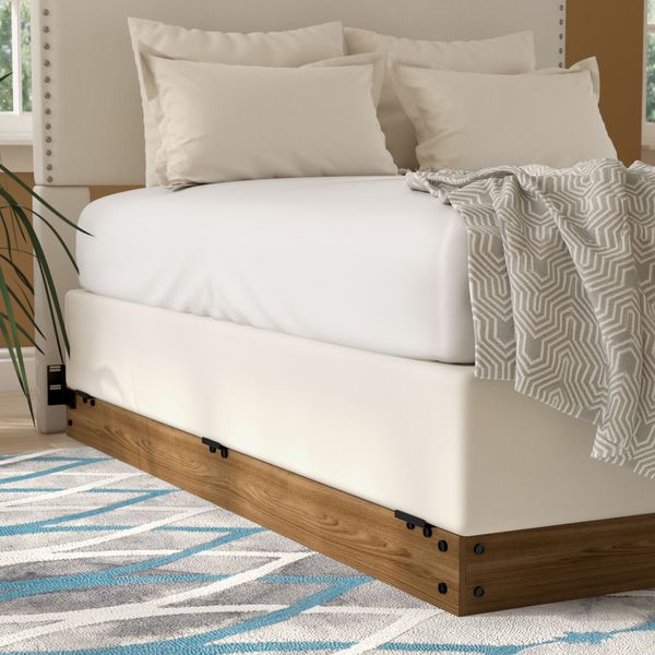 Wood Bed Frame for Box Spring (Full) for Sale in St. Petersburg, FL