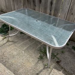 Outdoor Glass Table