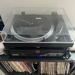 Audio-Technica Bluetooth Turntable + Records