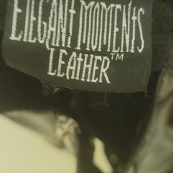 ELEGANT MOMENTS leather womens girls o/s b d s m / party / authentic fet ish / dom mistress corset dress w leggings