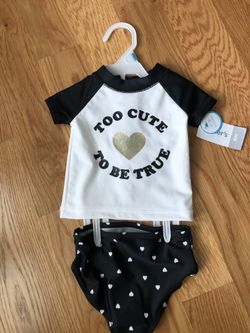 New girl swimsuit size 6 m