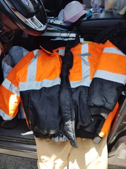 Construction jacket Orange extra large or up to 3x