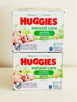 Huggies Natural Care, Sensitive & Fragrance-Free Baby Wipes Bundle