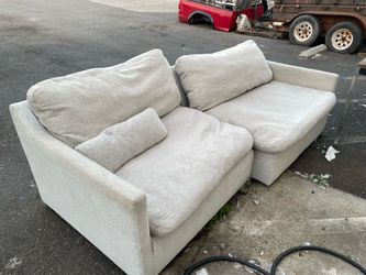 Living  spaces sofa sectional 2 piece