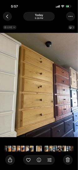 5 drawer dresser natural color