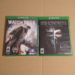 Xbox One Games Watchdogs & Dishonored 2