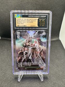 CGC Pristine 10 Curse of the Mutants X-Men SR Weiss Schwarz Marvel Vol. 2