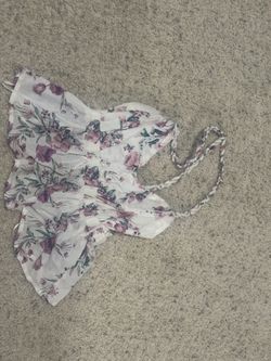 Floral White Cami Tank Top
