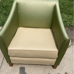 Mid-Century Modern Green Armchair