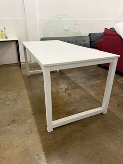 White Rectangular Table (Office / Dining / Work Table)