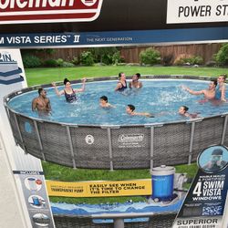 New Coleman Pool With Pump And Ladder