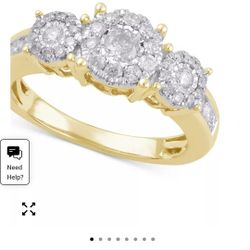 3/4  Diamond Engagement Ring