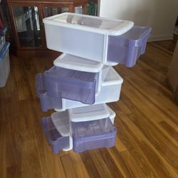 Stackable Plastic Storage Drawers 