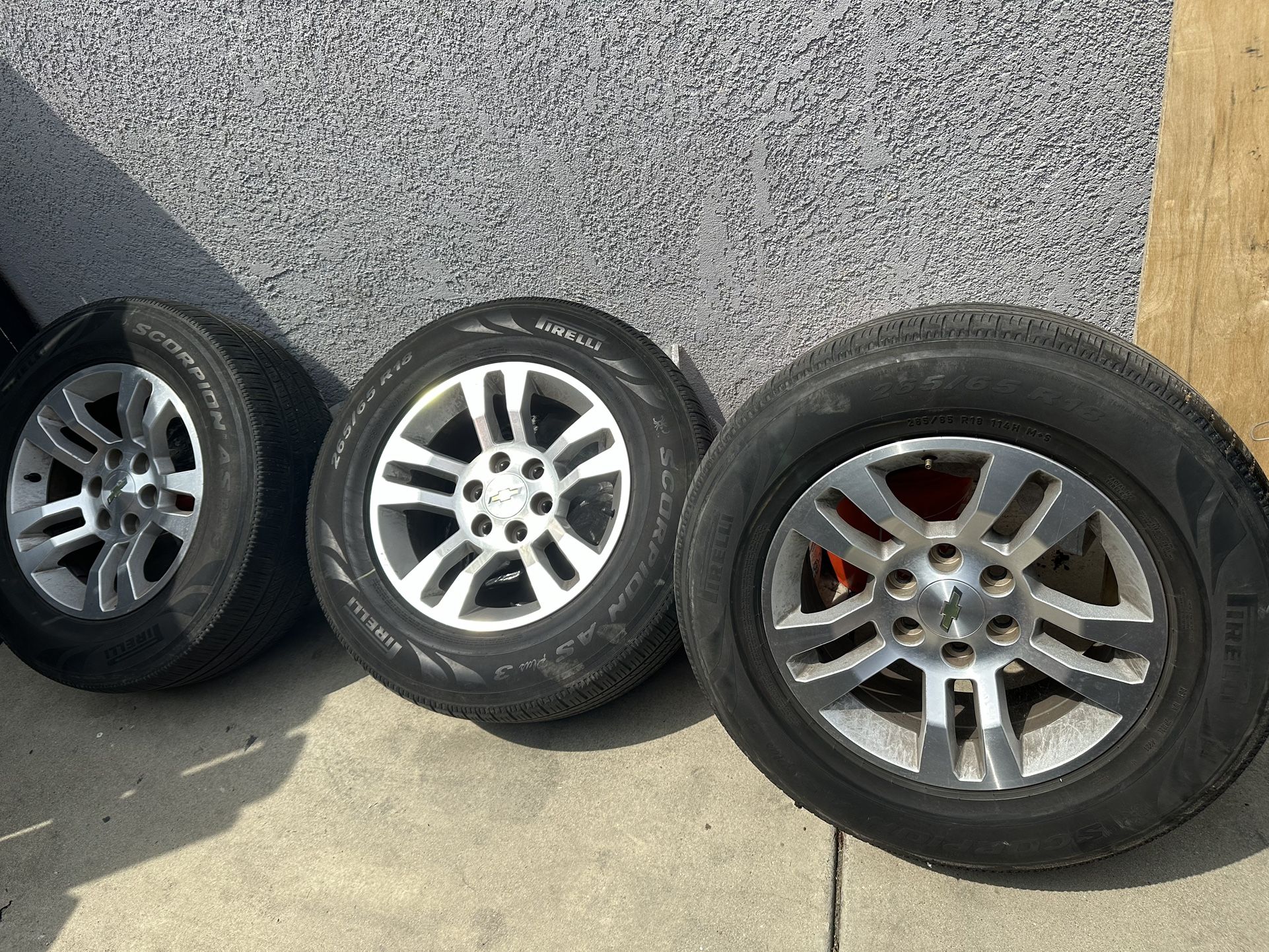 Chevy Silverado Tahoe 4 Stock Wheels Rims 18”