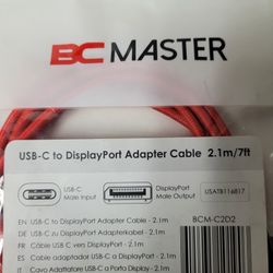 USB-C to Display Port Adapter Cable 