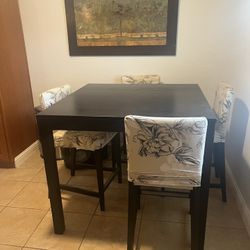 Tall Kitchen Table With 4 Chairs