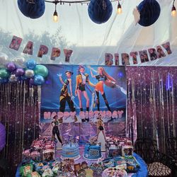 Kpop demon hunters birthday banner