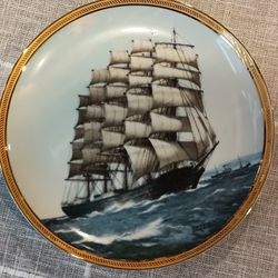 Vintage Plates Franklin Mint "Great Ships of Golden Age Of Sail", PREUSSEN, 1986