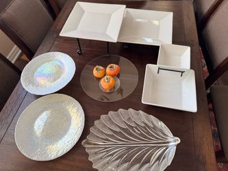 Elegant Serving Platters & Dishes – Various Styles