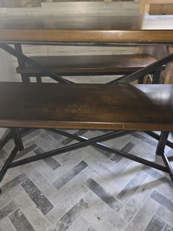 Dining Table W/Benches
