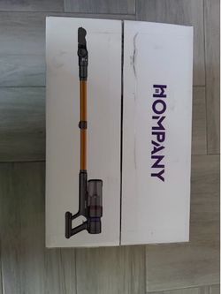 New HOMPANY SmartVac 11 cordless vacuum cleaner has a digital touch screen and powerful suction. This model includes a motorized brush head, adjustabl