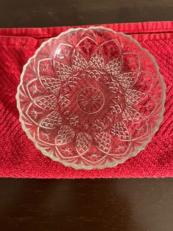 Vintage Crystal Nut Bowl