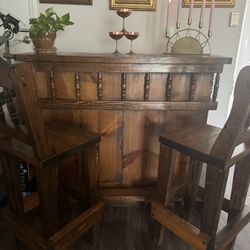 Unique, Handmade Wooden Bar 