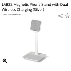 Magnetic Phone Stand With Dual Wireless Charging