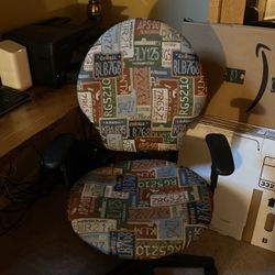 License Plate Office Chair
