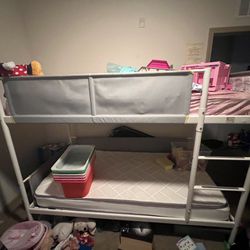 IKEA VITVAL bunk bed with mattresses