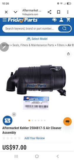 Aftermarket Kohler (contact info removed)-S Air Cleaner Assembly
